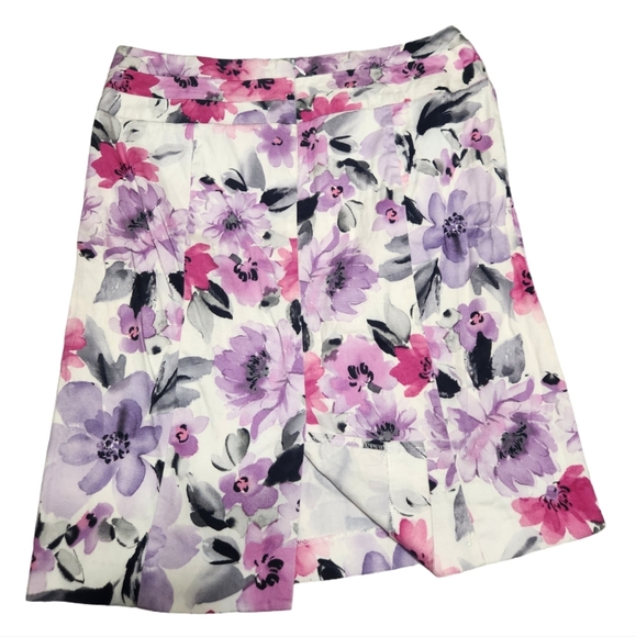 Dressbarn Flower Ladies Pencil Skirt - Picture 2 of 4